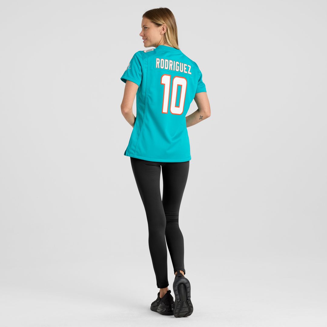 Jacob Rodriguez Miami Dolphins Nike Women's Team Game Jersey - Aqua