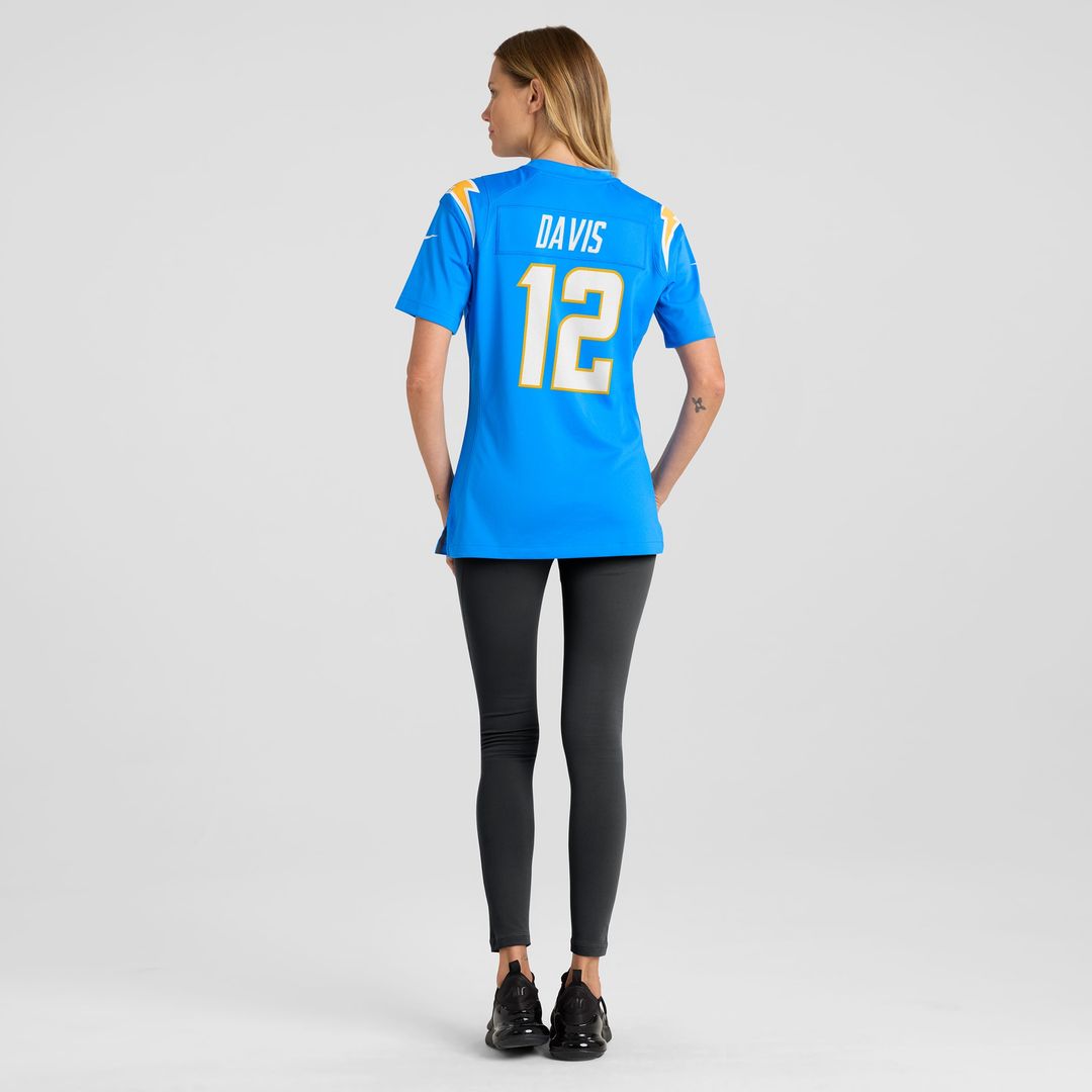 Derius Davis Los Angeles Chargers Nike Women's Team Game Jersey - Powder Blue