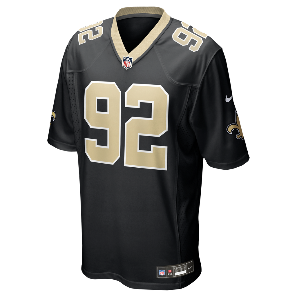 Davon Godchaux New Orleans Saints Nike Team Game Jersey -  Black