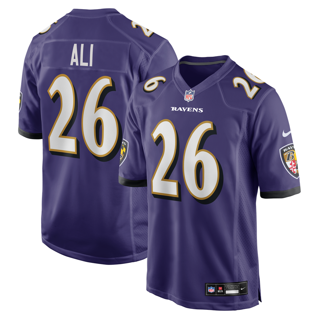 Rasheen Ali Baltimore Ravens Nike Team Game Jersey -  Purple