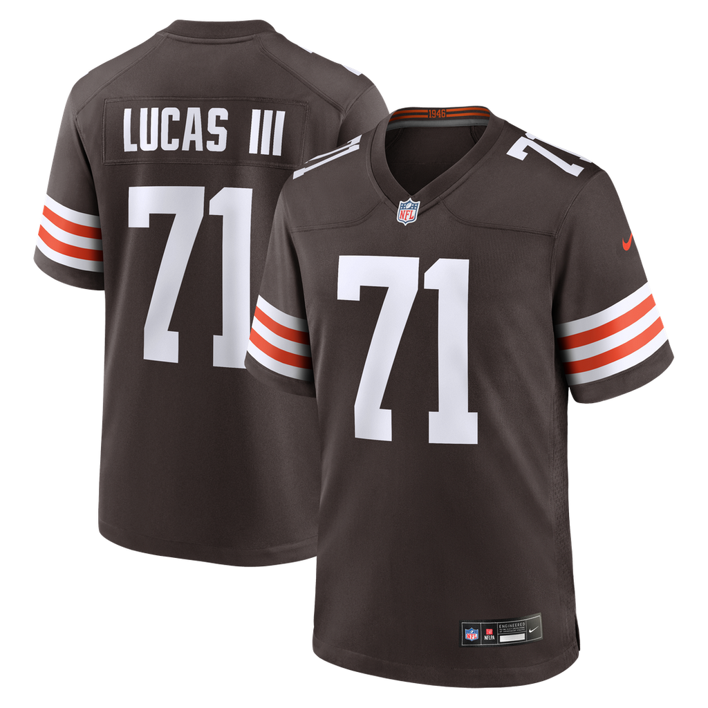 Cornelius Lucas Cleveland Browns Nike Team Game Jersey -  Brown
