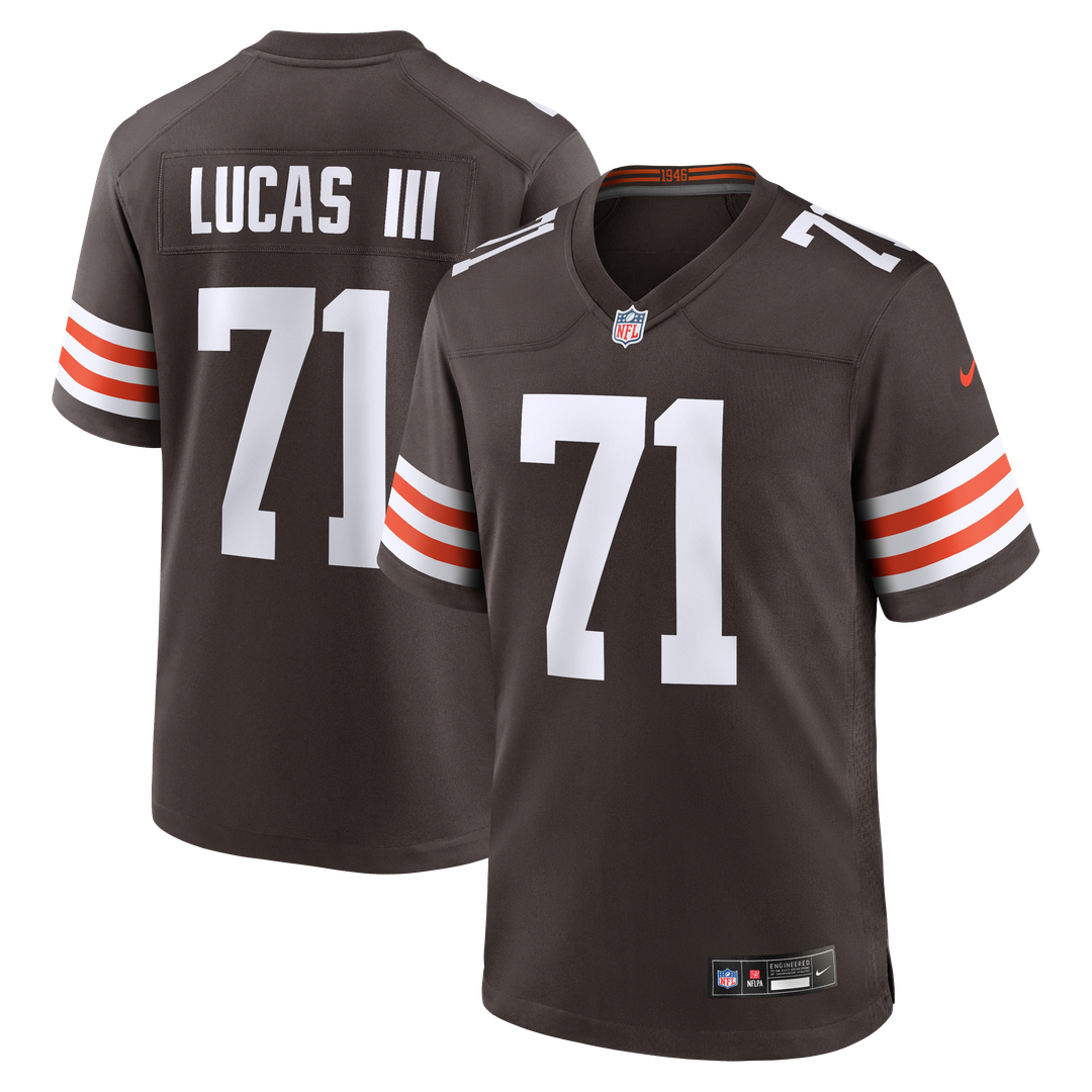 Cornelius Lucas Cleveland Browns Nike Team Game Jersey -  Brown