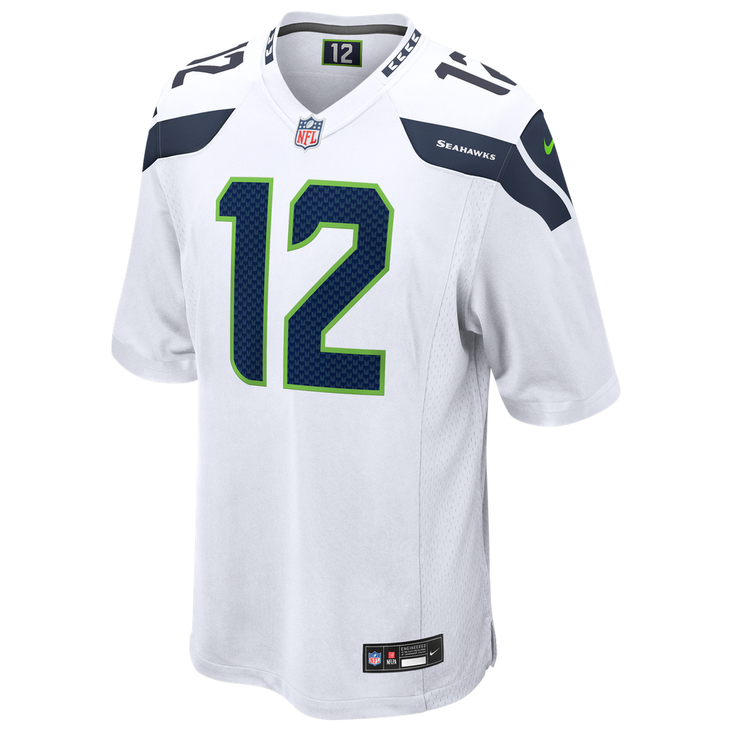 12s Seattle Seahawks Nike Game Jersey - White