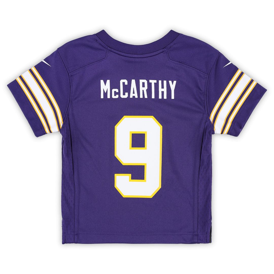 J.J. McCarthy Minnesota Vikings Nike Preschool Classic Player Game Jersey - Purple