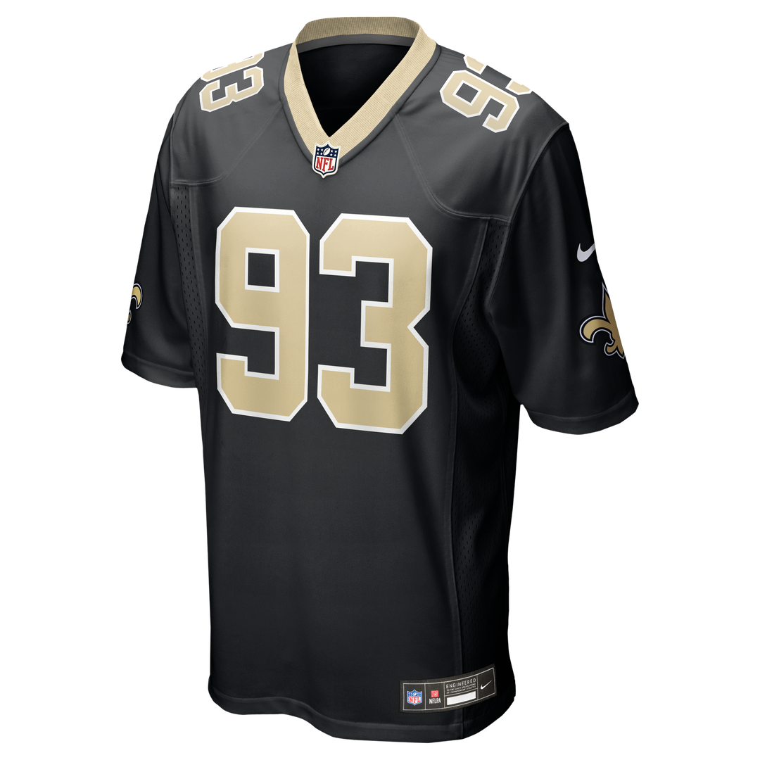 Nathan Shepherd New Orleans Saints Nike Game Jersey - Black
