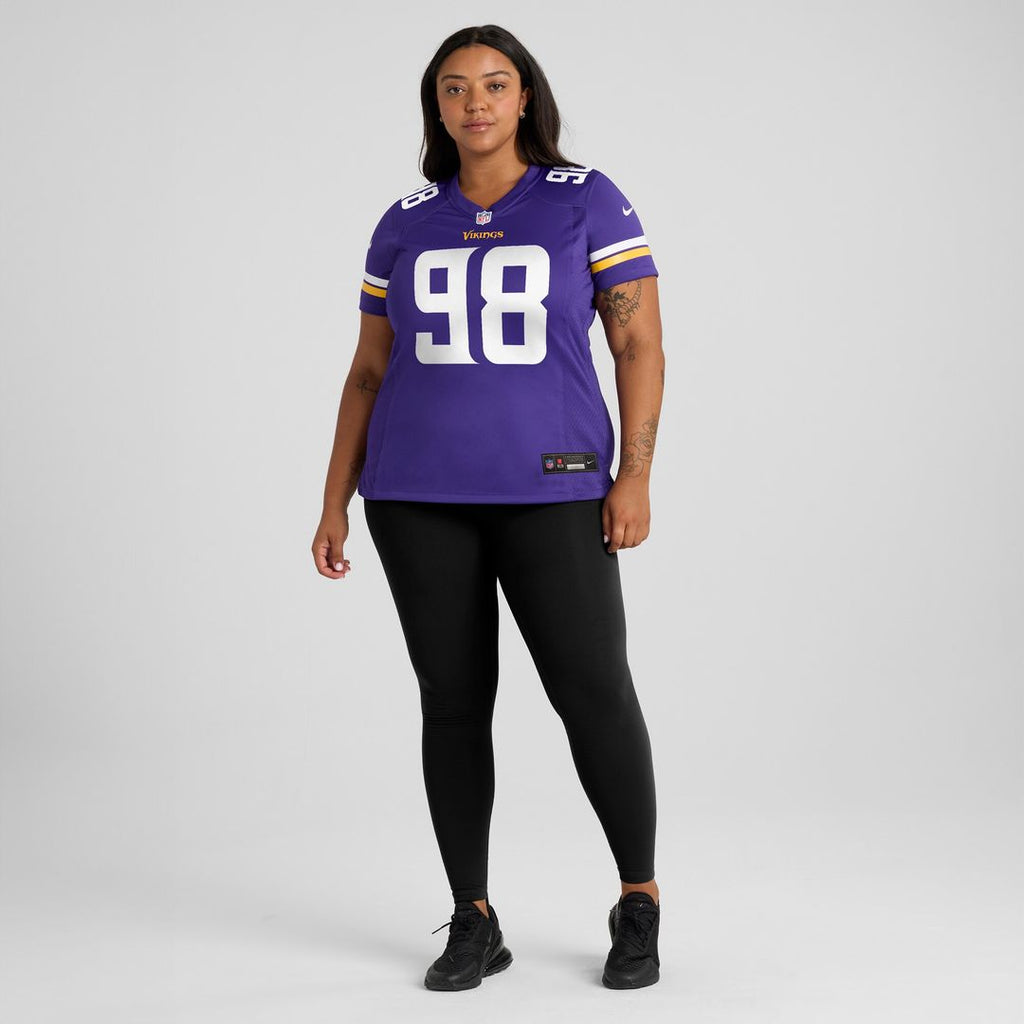 Bo Richter Minnesota Vikings Nike Women's Team Game Jersey -  Purple