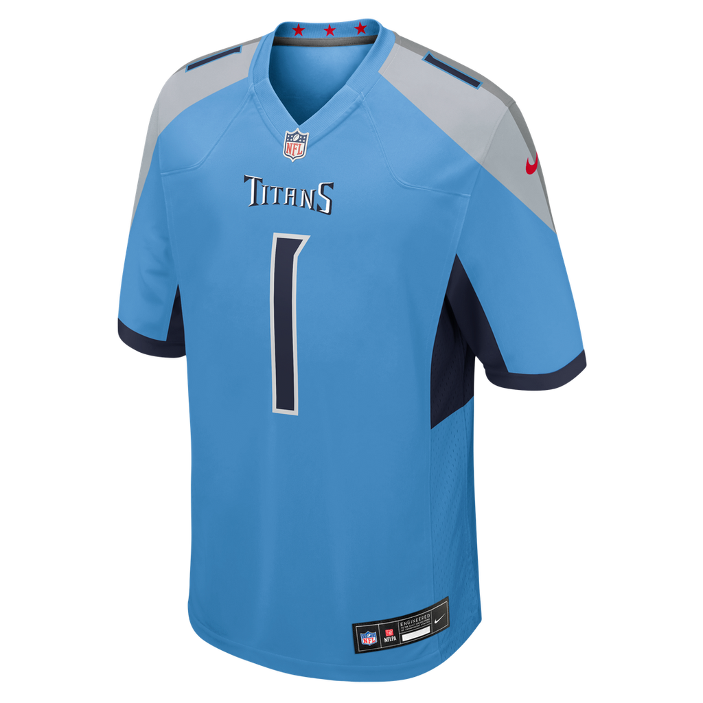 Cameron Ward Tennessee Titans Nike Team Game Jersey - Light Blue
