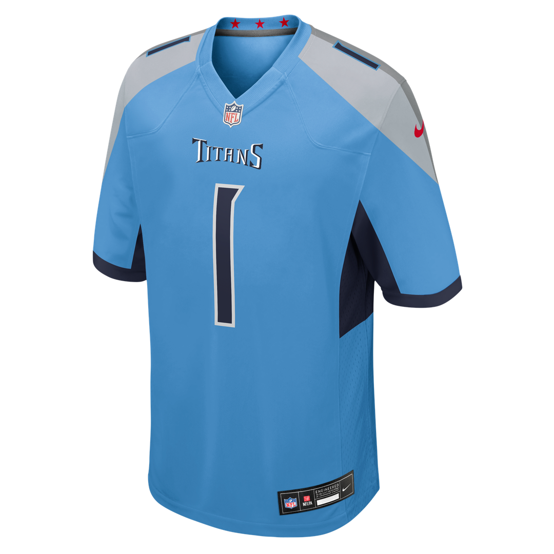 Cameron Ward Tennessee Titans Nike Team Game Jersey - Light Blue