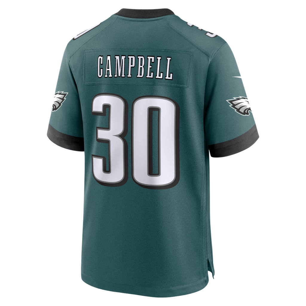 Jihaad Campbell Philadelphia Eagles Nike Game Player Jersey - Green