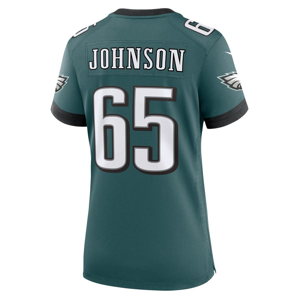 Lane Johnson Philadelphia Eagles Nike Women's Team Game Jersey -  Midnight Green