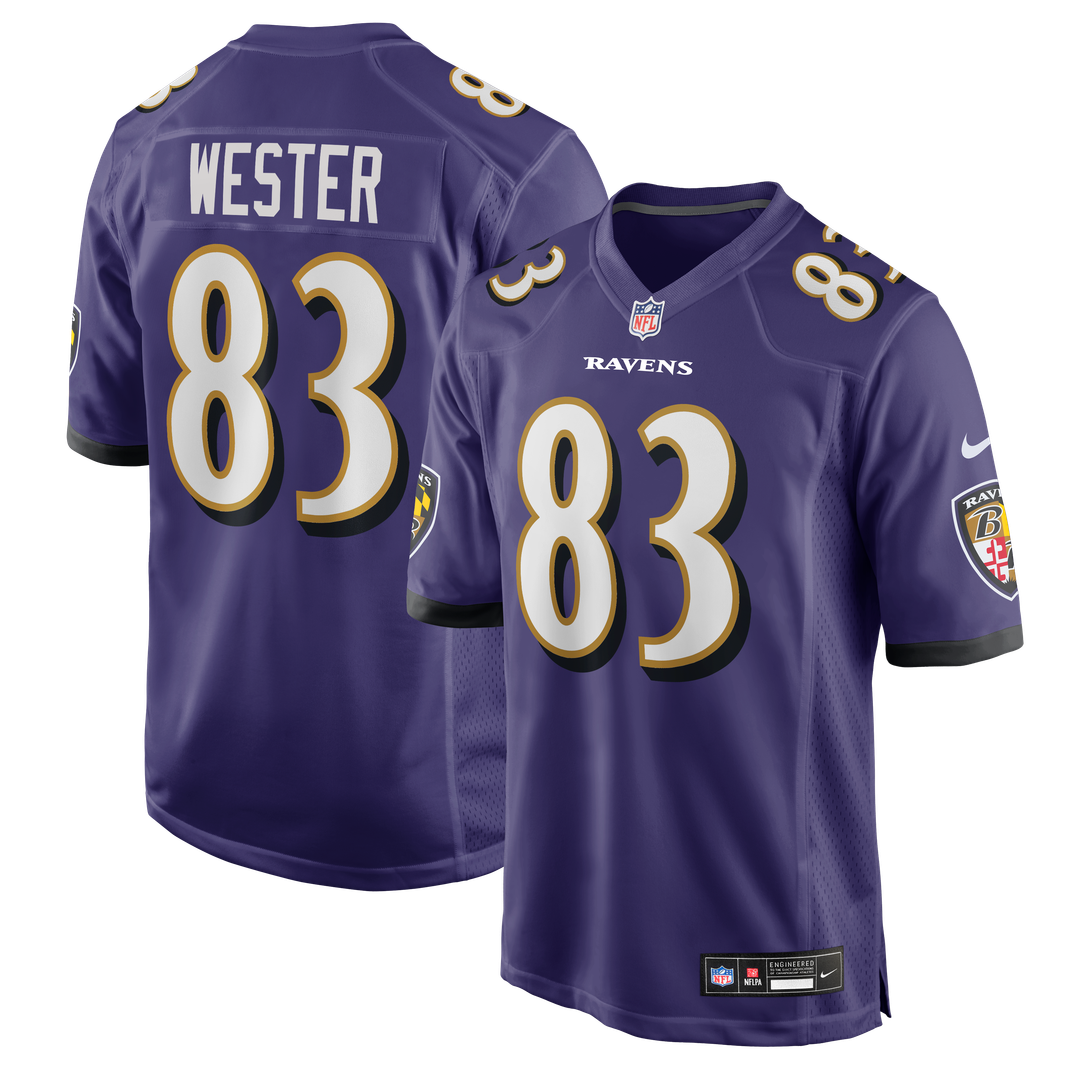 LaJohntay Wester Baltimore Ravens Nike Team Game Jersey -  Purple