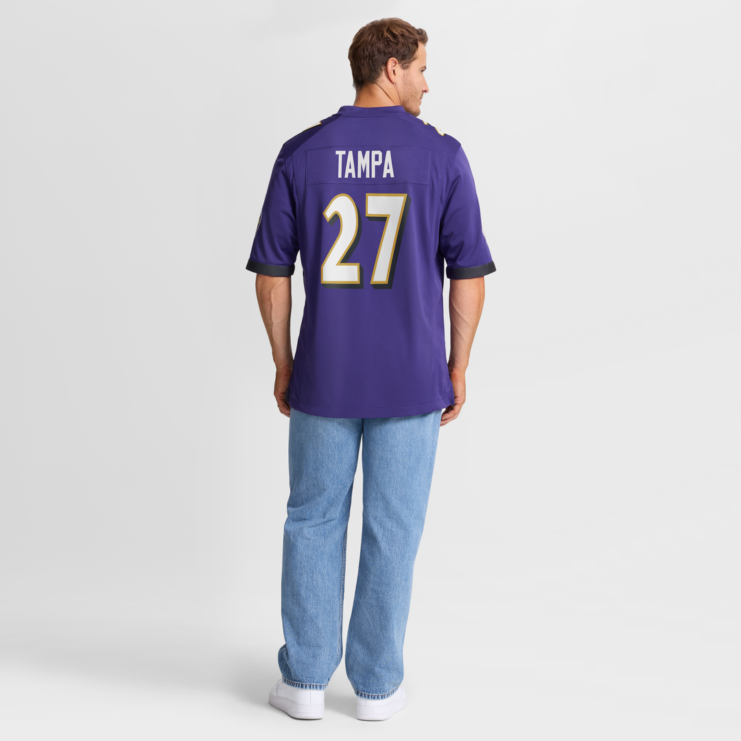 T.J. Tampa Baltimore Ravens Nike Team Game Jersey -  Purple