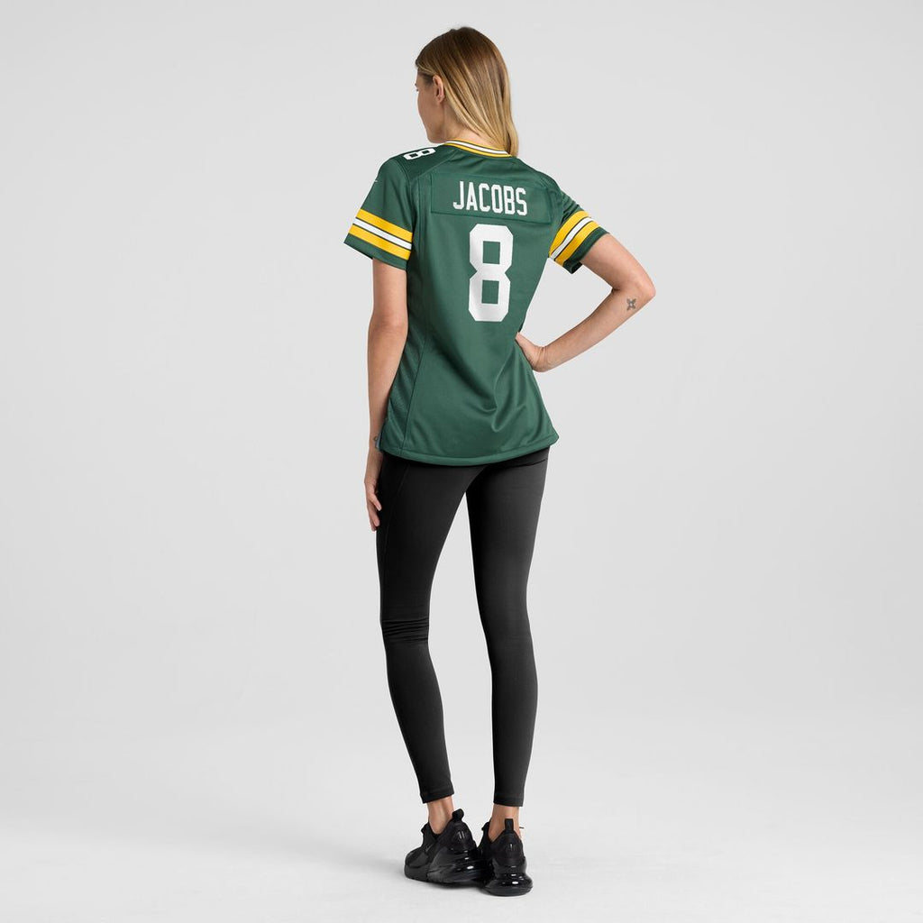 Josh Jacobs Green Bay Packers Nike Women's Team Game Jersey -  Green