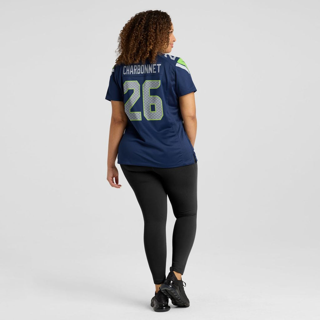 Zach Charbonnet Seattle Seahawks Nike Women's Team Game Jersey -  College Navy