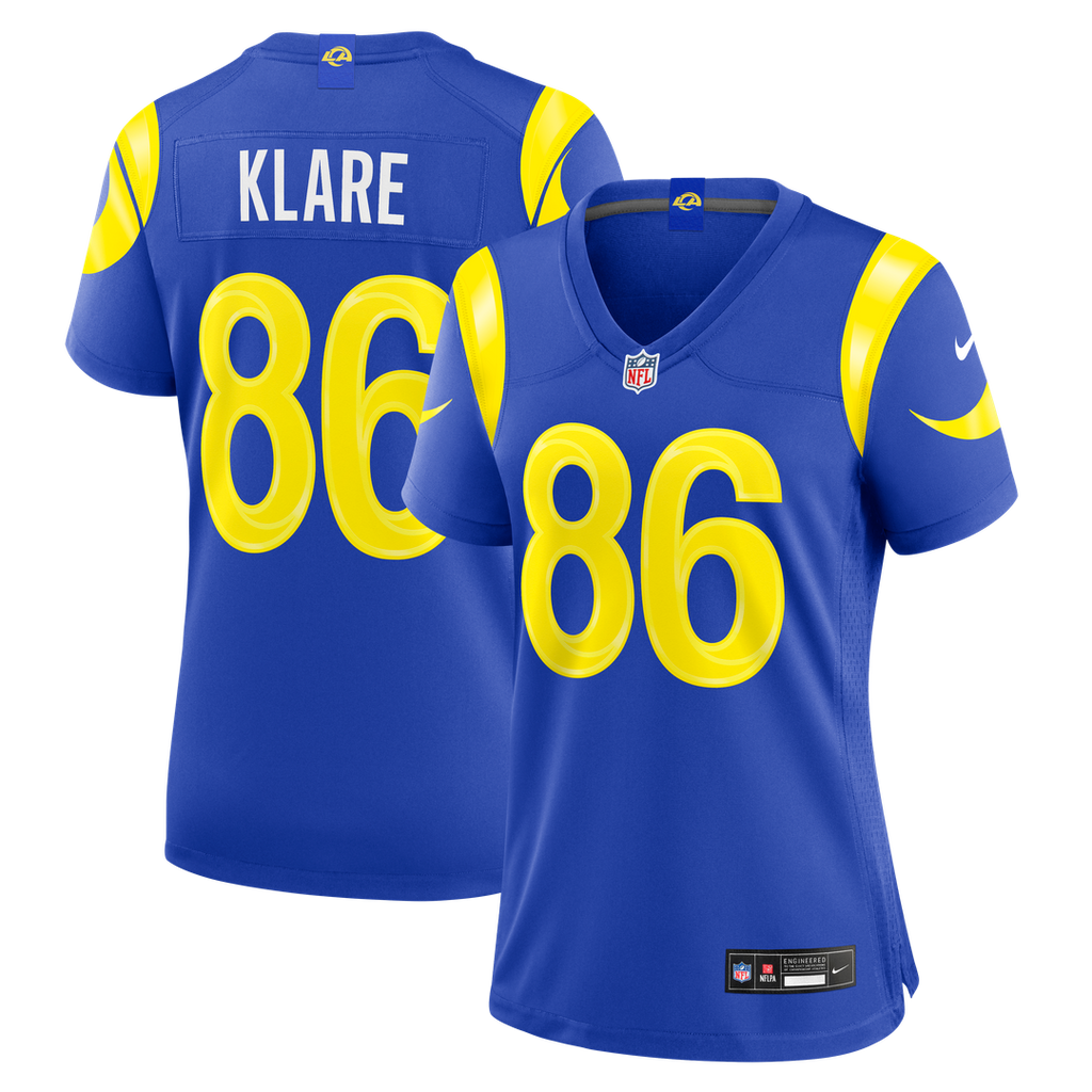 Max Klare Los Angeles Rams Nike Women's Team Game Jersey - Royal