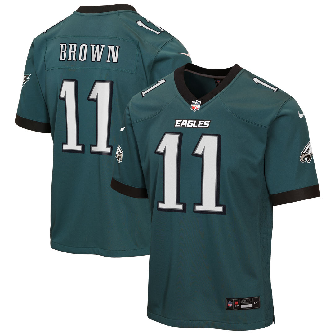 A.J. Brown Philadelphia Eagles Nike Youth Game Jersey - Kelly Green