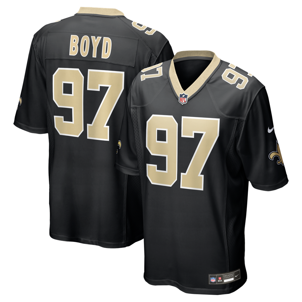 Khristian Boyd New Orleans Saints Nike  Game Jersey -  Black