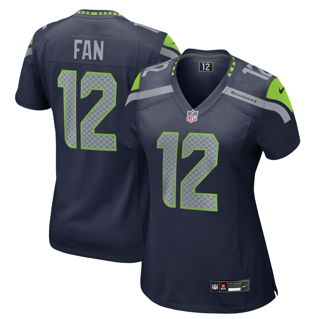 12s Seattle Seahawks Nike Women's Team Game Jersey - College Navy