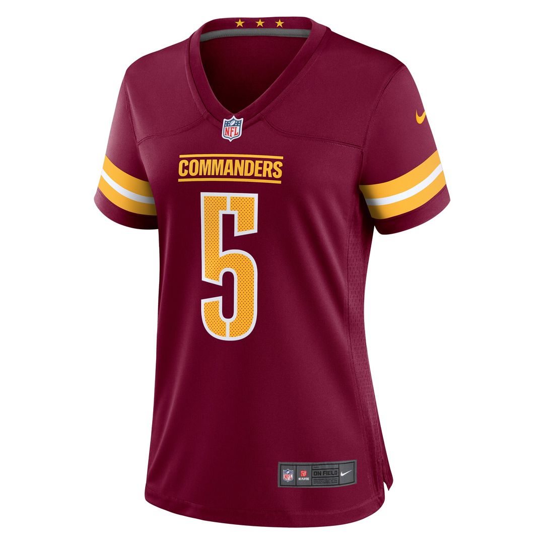 Jayden Daniels Washington Commanders Nike Women's Alternate Game Player Jersey - Black