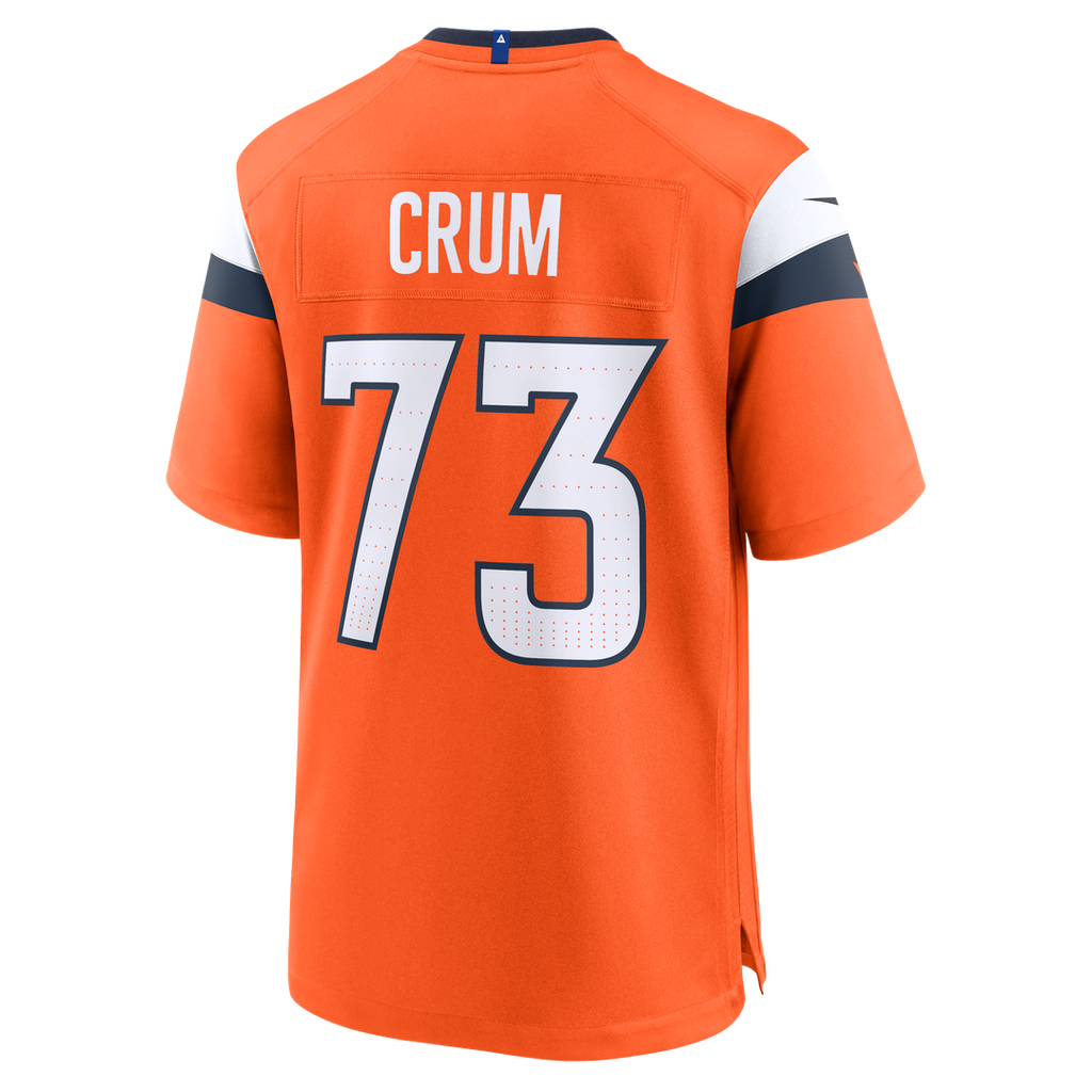 Frank Crum Denver Broncos Nike Team Game Jersey -  Orange