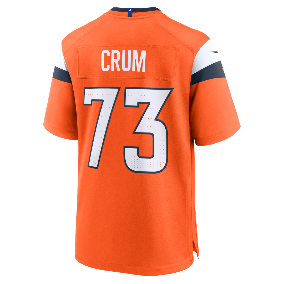 Frank Crum Denver Broncos Nike Team Game Jersey -  Orange