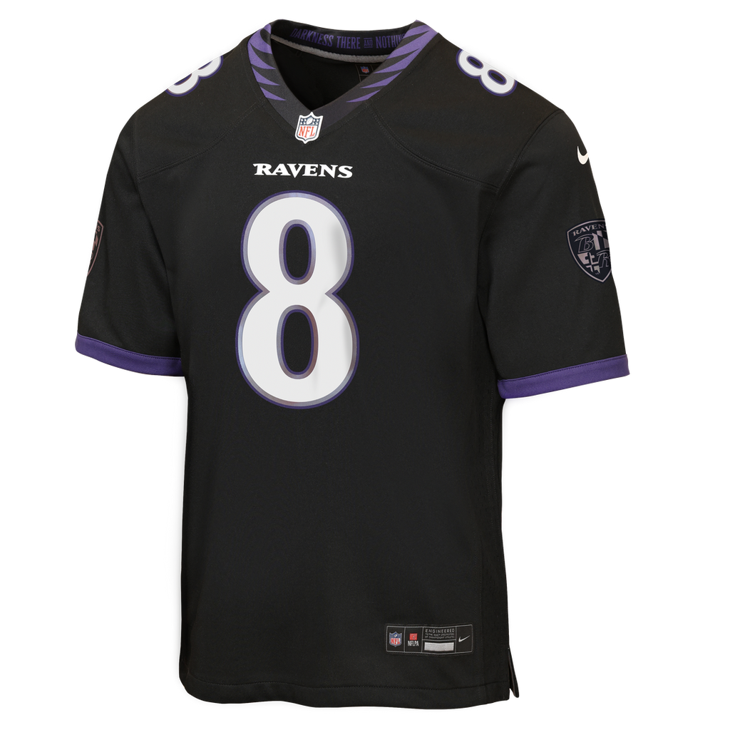 Lamar Jackson Baltimore Ravens Nike Youth Game Jersey - White