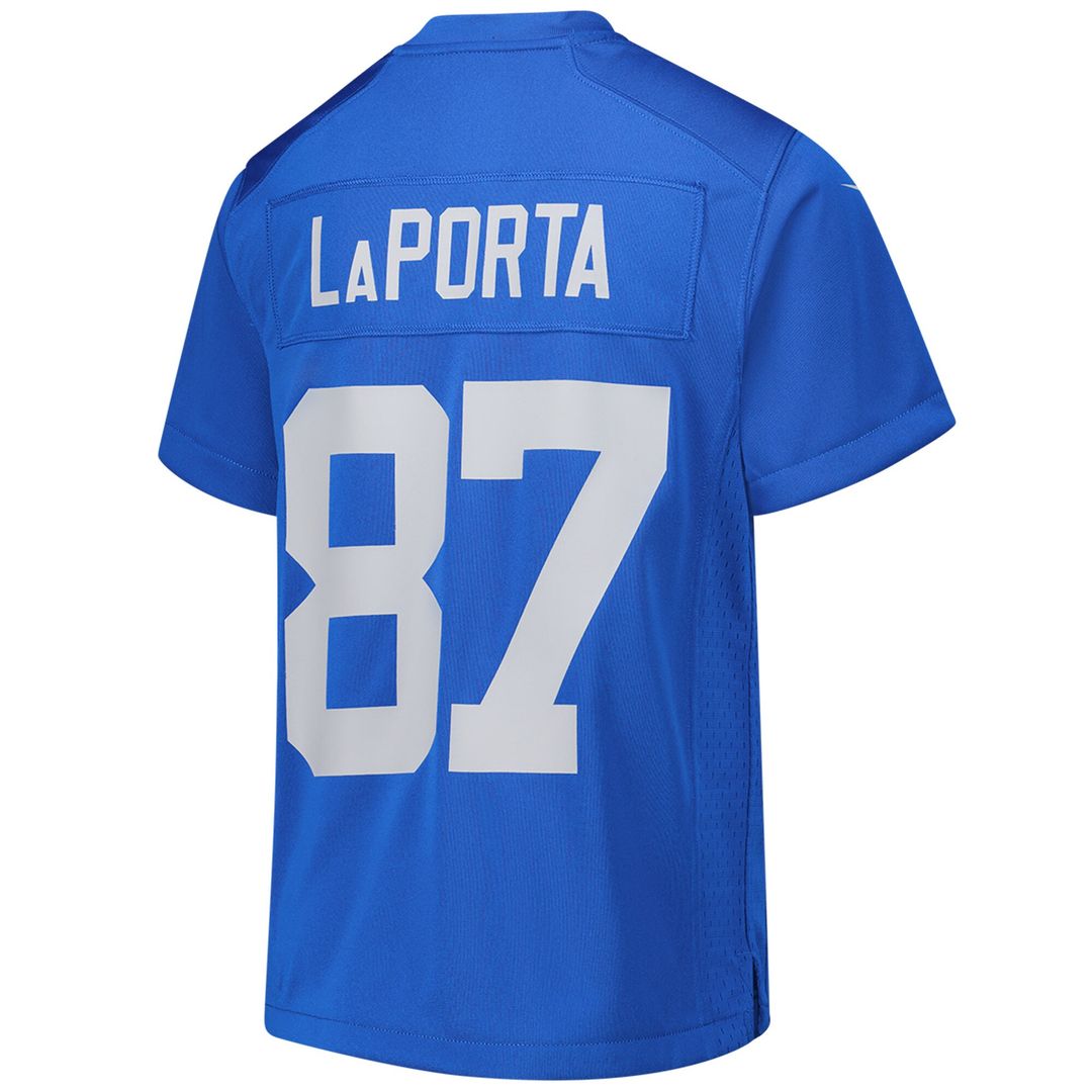 Sam LaPorta Detroit Lions Nike Youth Game Jersey - Blue