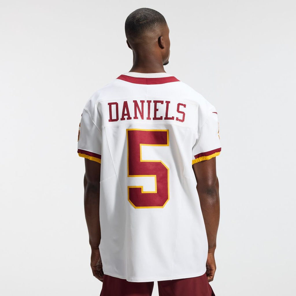 Jayden Daniels Washington Commanders Nike Alternate 2 Super Bowl Era Vapor F.U.S.E. Elite Jersey - White