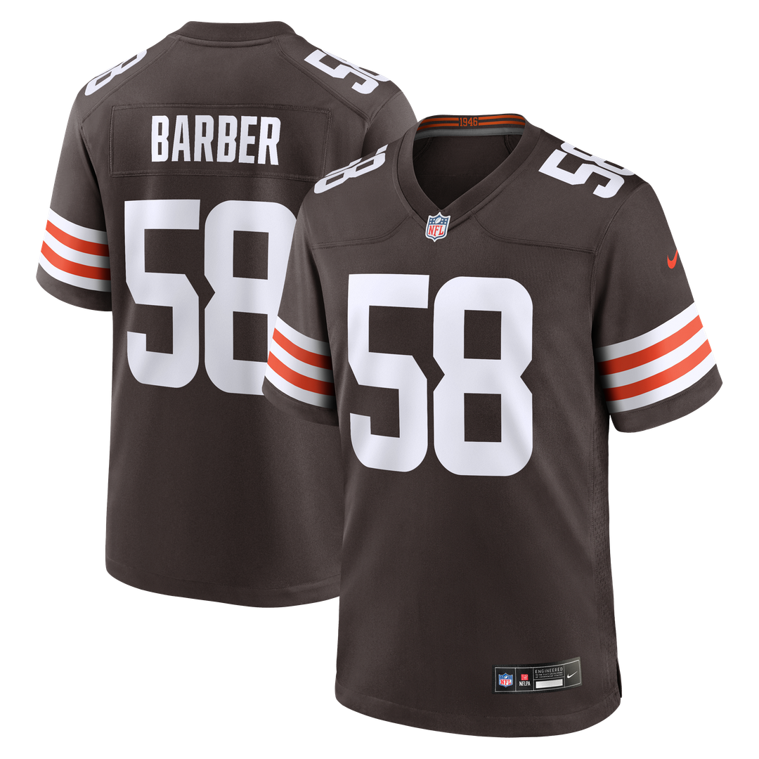 Austin Barber Cleveland Browns Nike Team Game Jersey - Brown