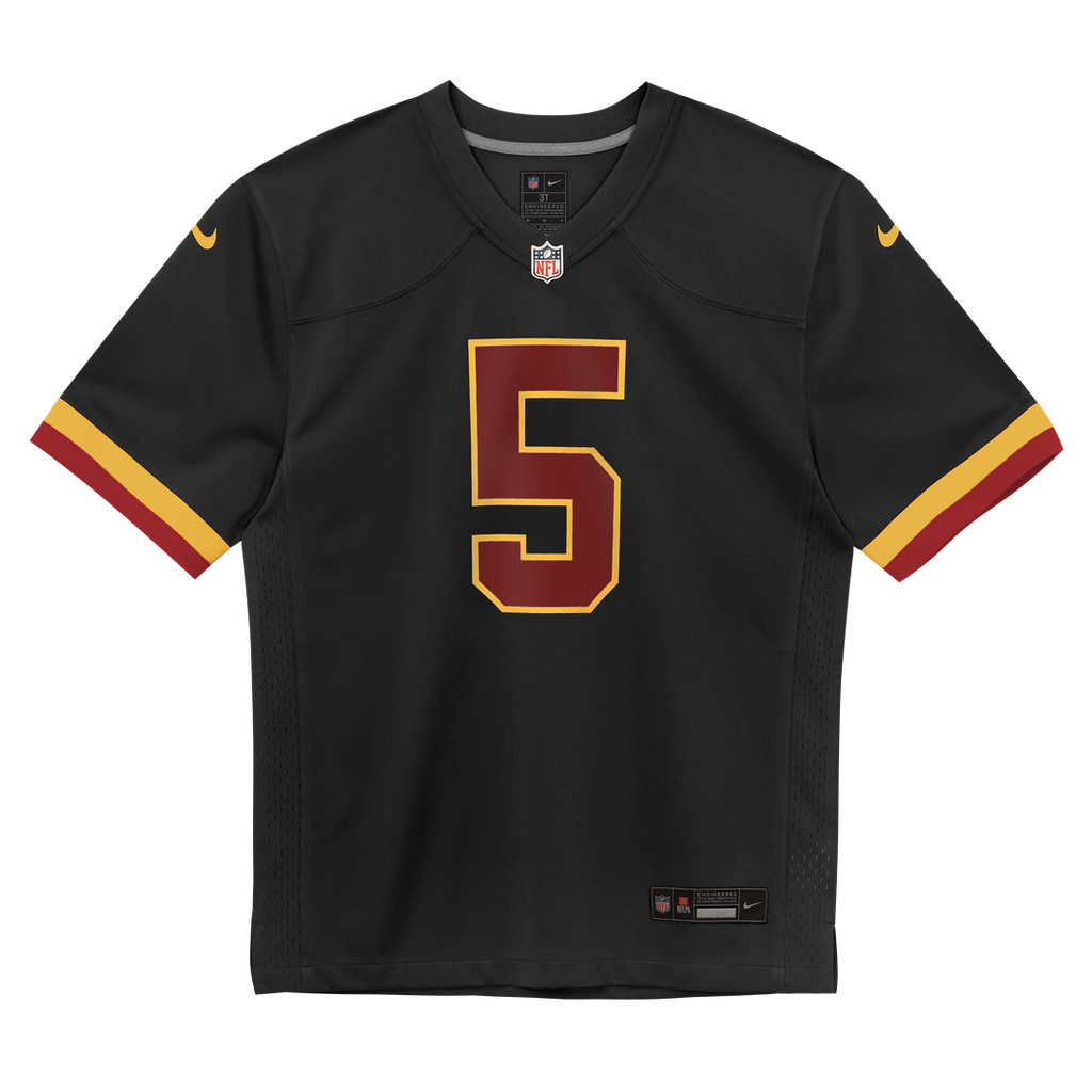 Jayden Daniels Washington Commanders Nike Preschool Alternate Game Jersey - Black