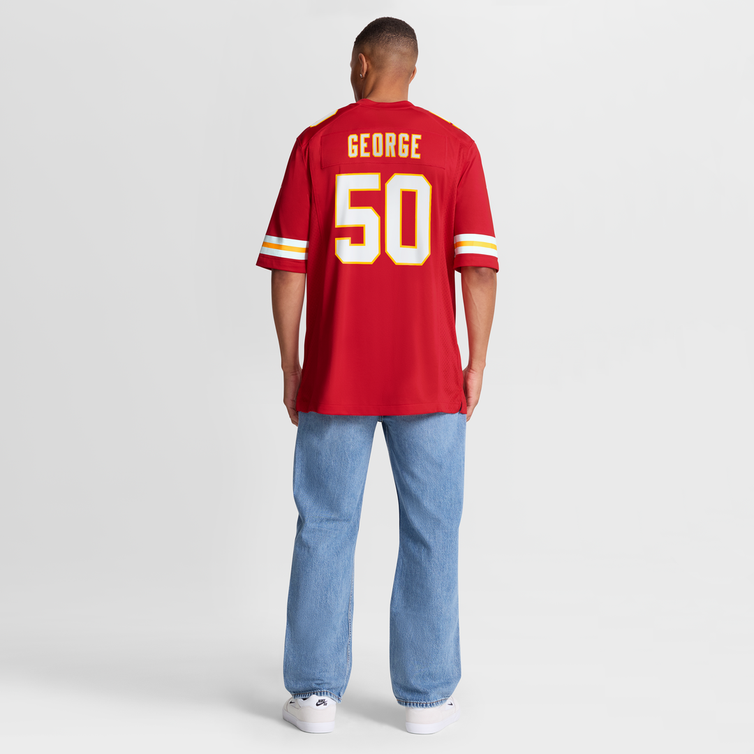 Brandon George Kansas City Chiefs Nike Team Game Jersey -  Red