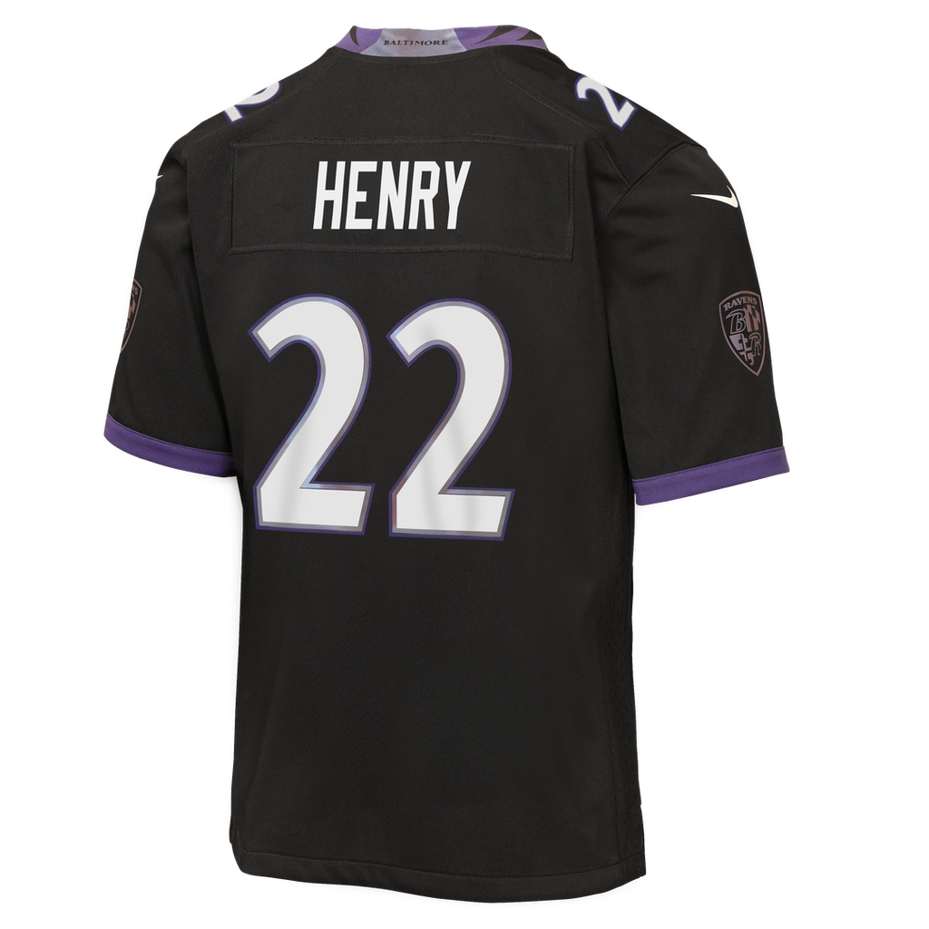 Derrick Henry Baltimore Ravens Nike Youth Alternate Game Jersey - Black