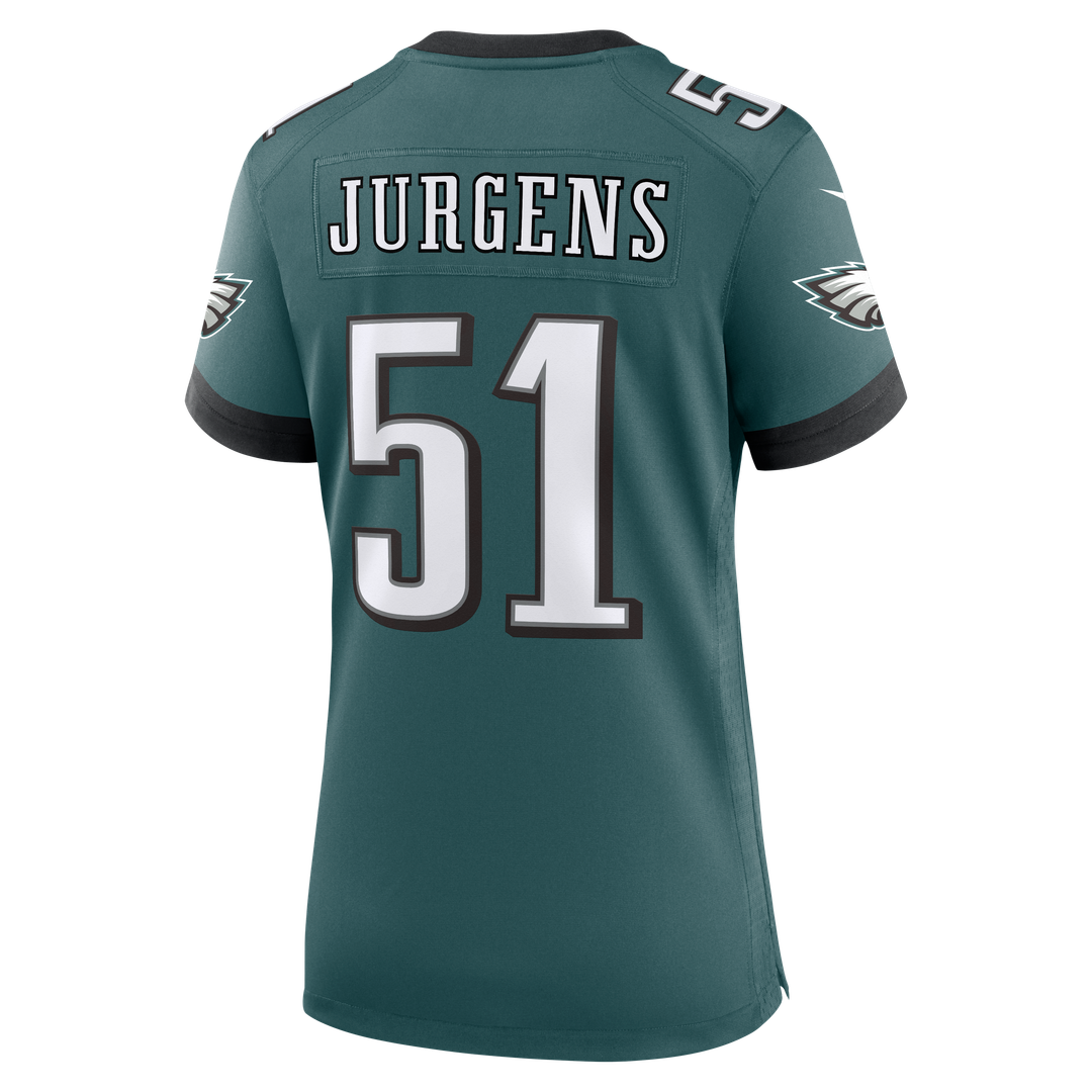 Cam Jurgens Philadelphia Eagles Nike Women's Team Game Jersey -  Midnight Green