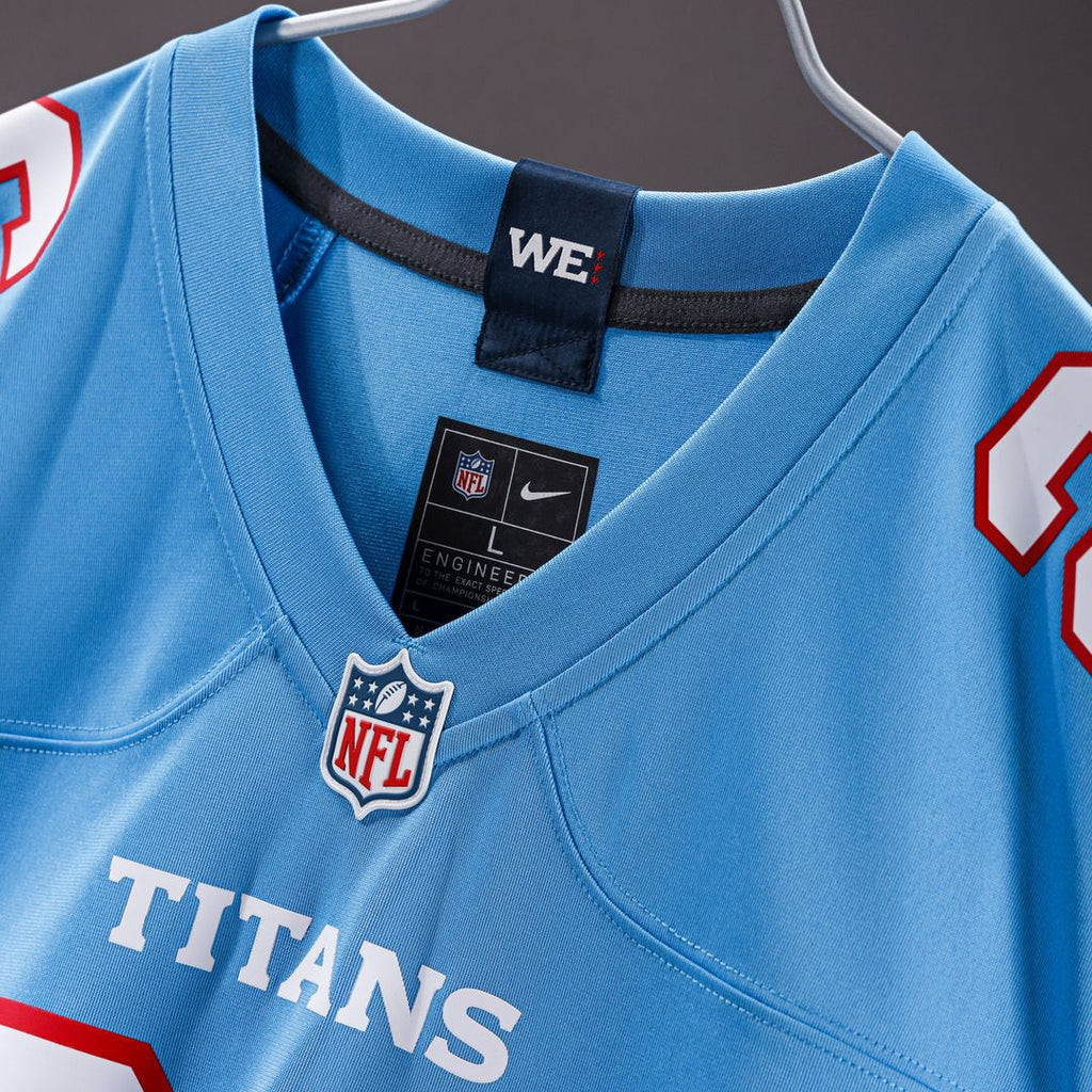 Chimere Dike Tennessee Titans Nike Team Game Jersey -  Light Blue