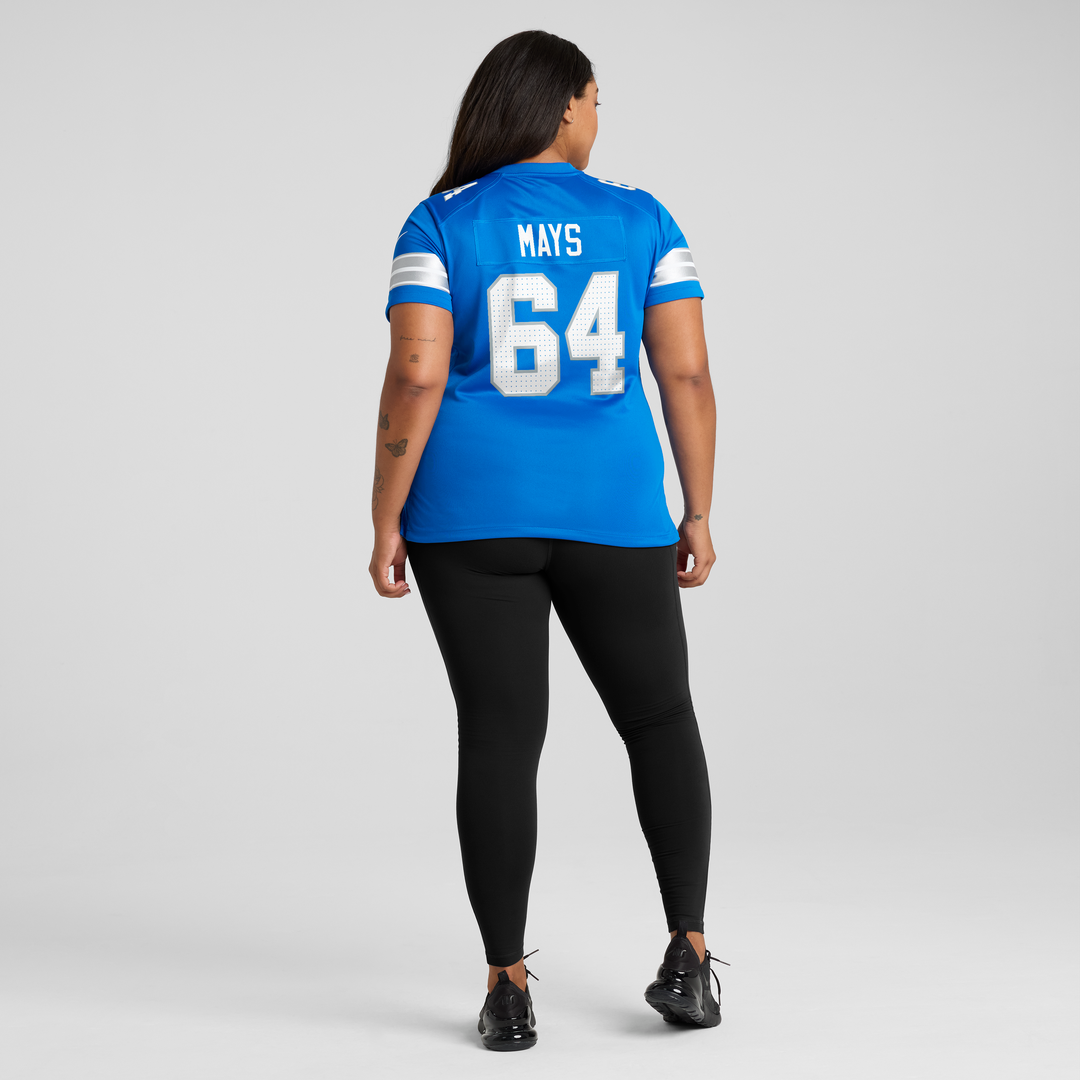 Cade Mays Detroit Lions Nike Women's Team Game Jersey -  Blue