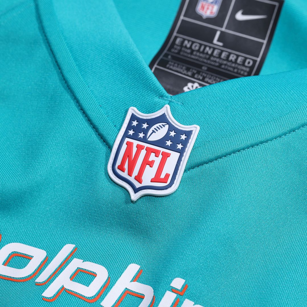 Number 1 Groom Miami Dolphins Nike Game Jersey - Aqua