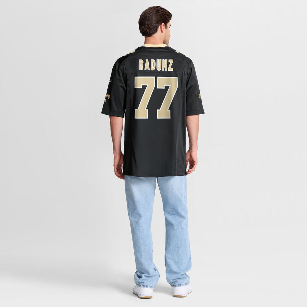 Dillon Radunz New Orleans Saints Nike Team Game Jersey -  Black