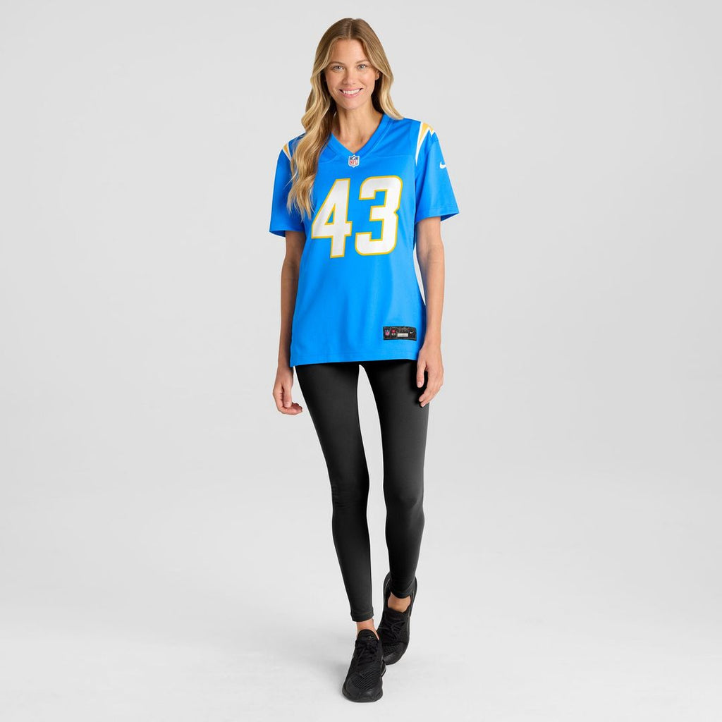 Troy Dye Los Angeles Chargers Nike Women's  Game Jersey -  Powder Blue