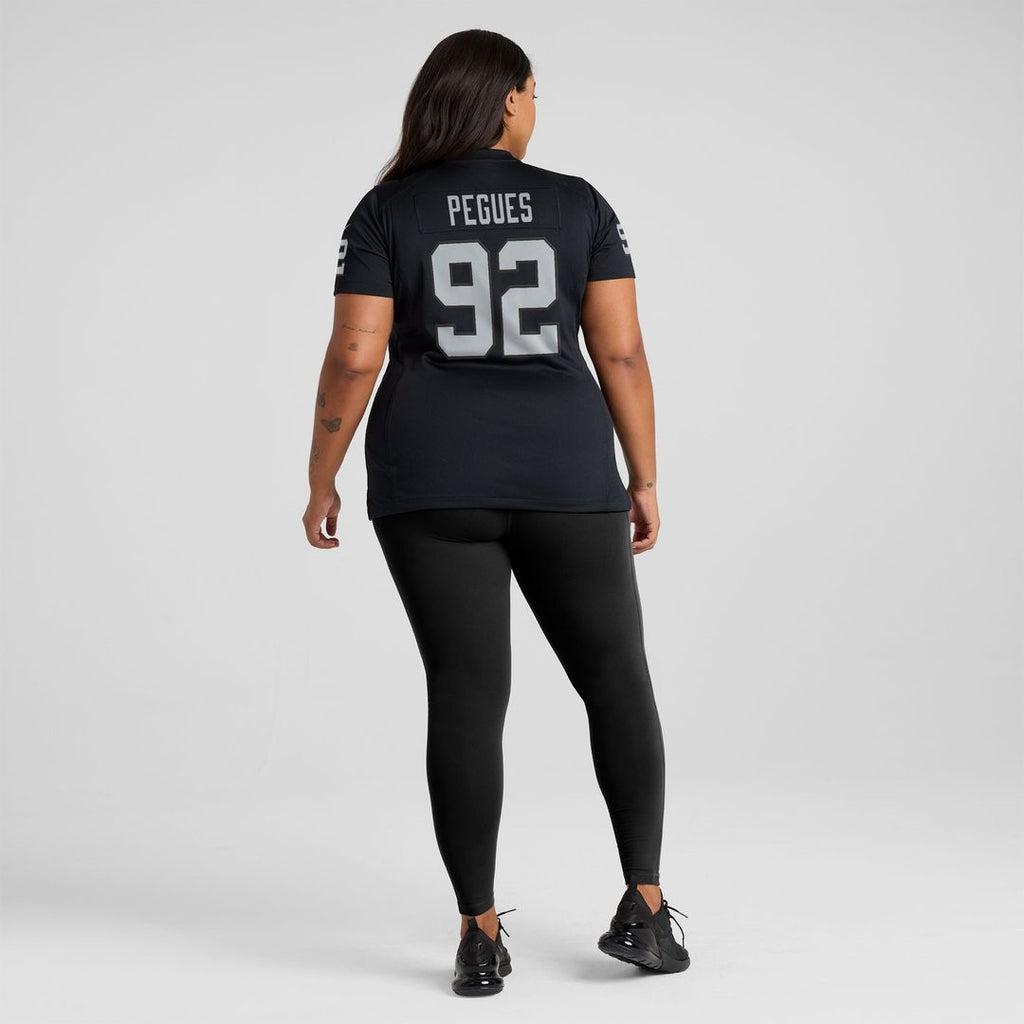 JJ Pegues Las Vegas Raiders Nike Women's Team Game Jersey -  Black