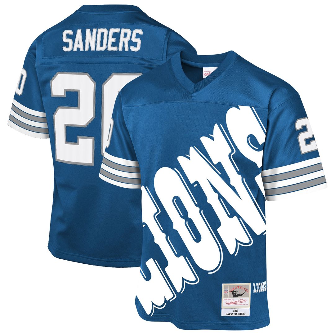 Barry Sanders Detroit Lions Mitchell & Ness Youth 1996 Throwback Fashion Jersey - Blue