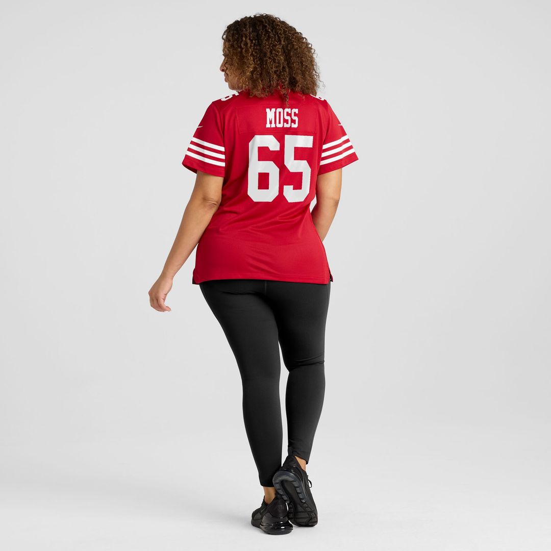 Drew Moss San Francisco 49ers Nike Women's Team Game Jersey -  Scarlet