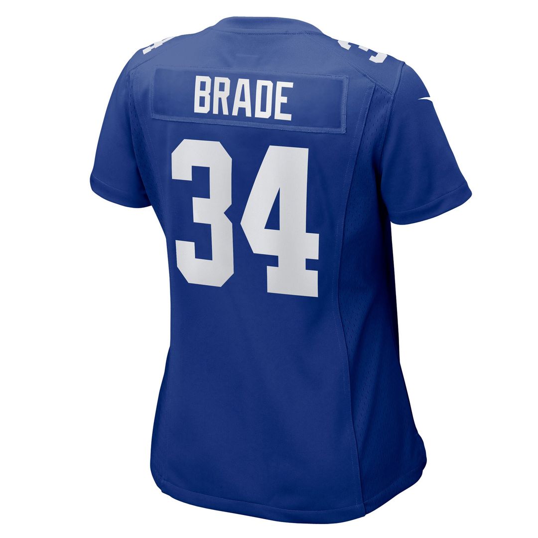 Beau Brade New York Giants Nike Women's Team Game Jersey -  Royal