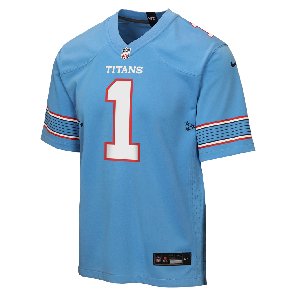Cameron Ward Tennessee Titans Nike Youth Game Jersey - Light Blue