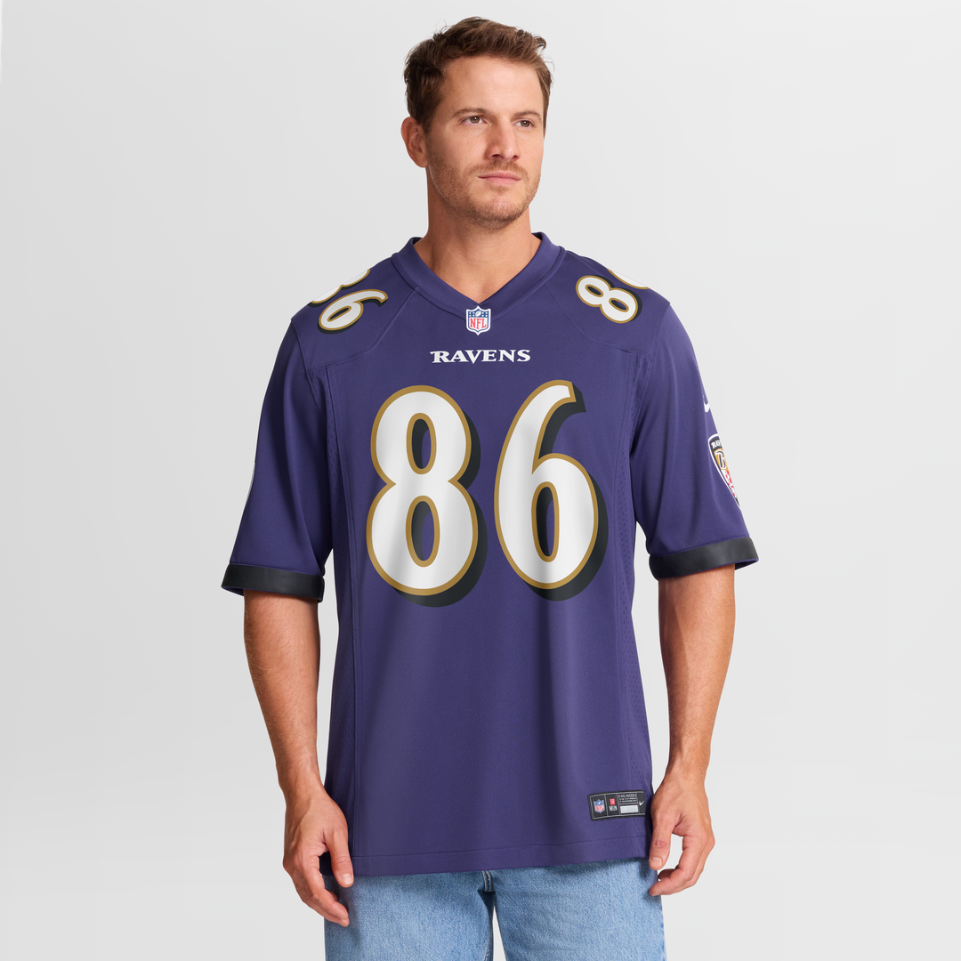 Cornelius Johnson Baltimore Ravens Nike Team Game Jersey -  Purple