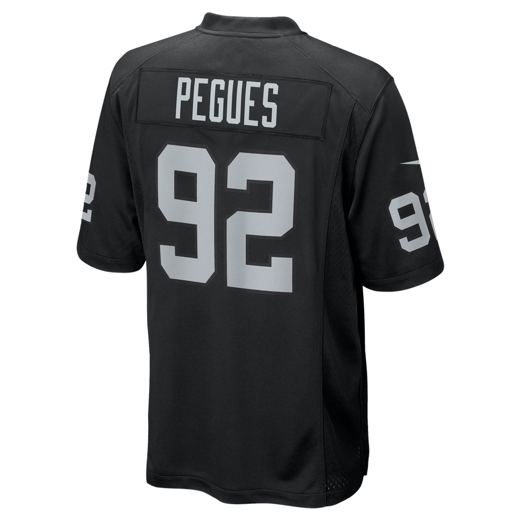 JJ Pegues Las Vegas Raiders Nike Team Game Jersey -  Black