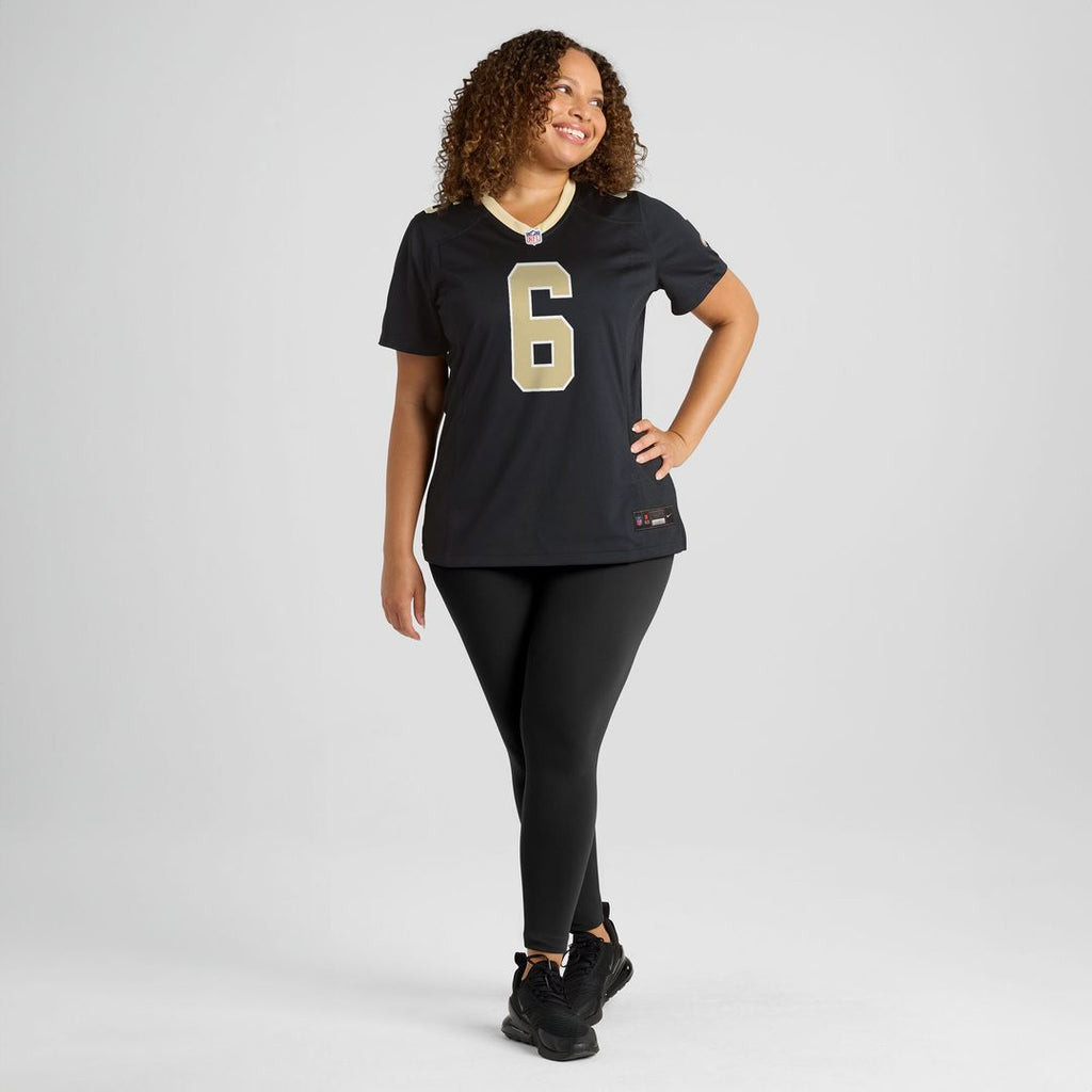 Tyler Shough New Orleans Saints Nike Women's Game Jersey - Black