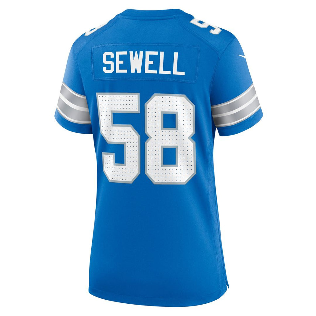 Penei Sewell Detroit Lions Nike Women's 2nd Alternate Game Jersey - Black