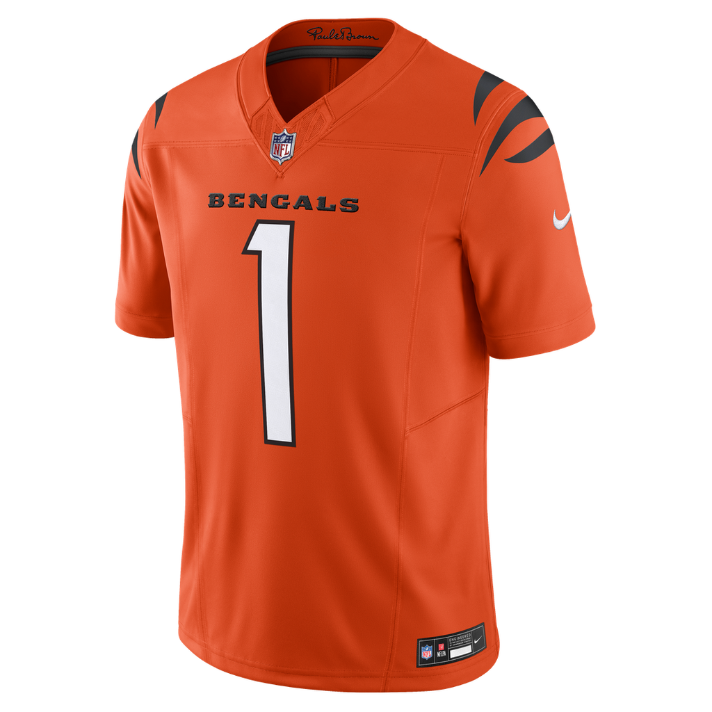 Ja'Marr Chase Cincinnati Bengals Nike Vapor F.U.S.E. Limited Jersey - Orange