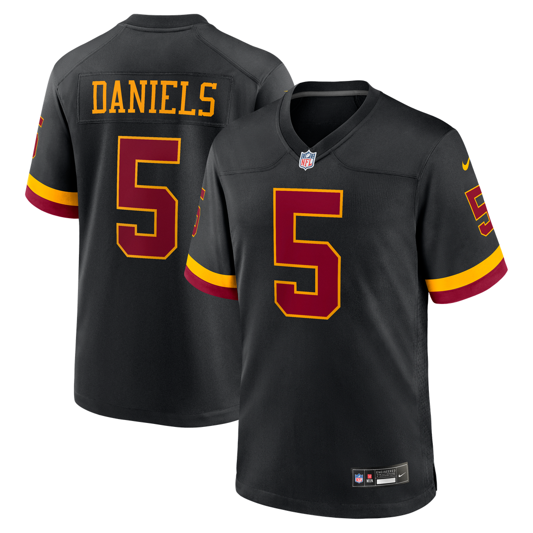 Hail Raiser Jayden Daniels Washington Commanders Nike Alternate Game Jersey - Black