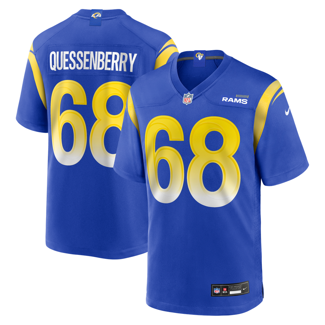David Quessenberry Los Angeles Rams Nike Team Game Jersey -  Royal